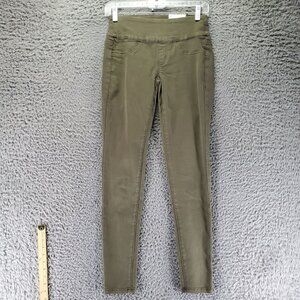 So Jeans Womens XS Olive Green Pull On Jegging Stretch Denim *NWT*